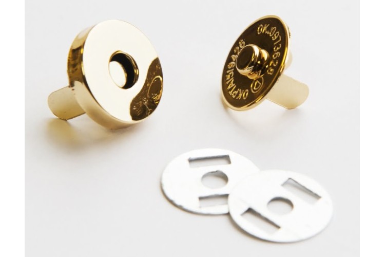 13mm Gold Magnetic Bag Fasteners
