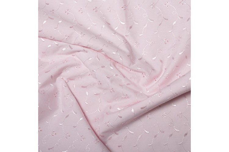 Broderie Anglaise 3 Hole Pink