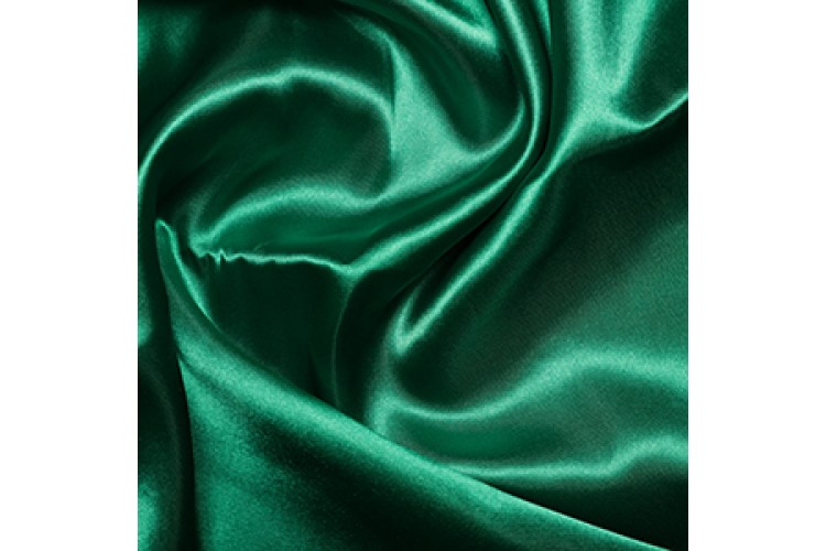 Emerald Polyester Satin