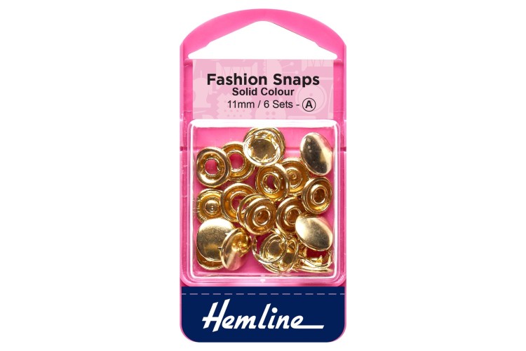 Fashion Snaps 11mm Gold