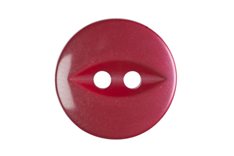 Fish Eye Buttons 14mm Red (G033922-8)