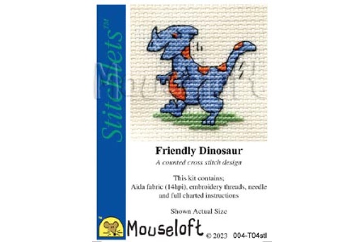 Friendly Dinosaur Stitch Kit