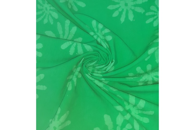Green Flowers Batik
