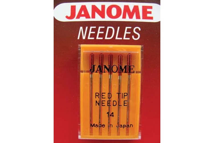 Janome Red Tipped Needles 14/90 Pack of 5