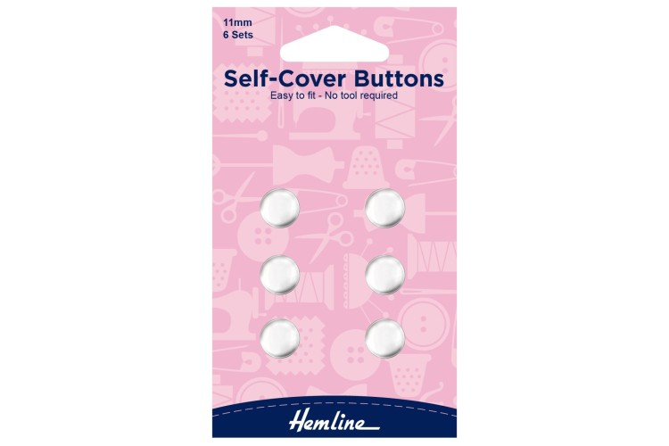 Metal Self Cover Buttons 11mm H473.11
