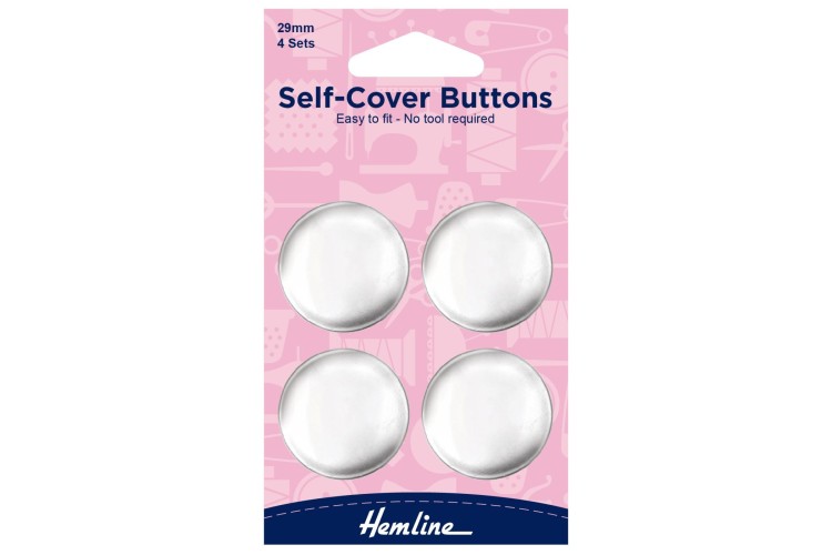 Metal Self Cover Buttons 29mm H473.29