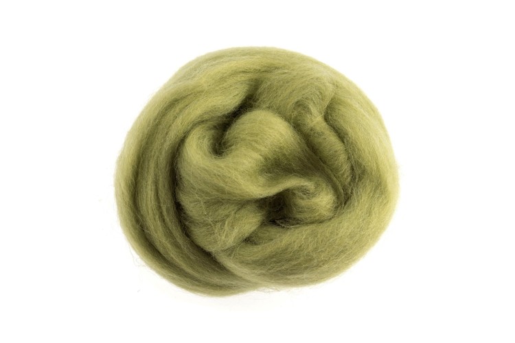 Natural Wool Roving 10g Pistachio (FW10.325)
