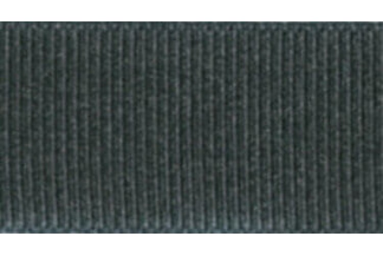 Ribbon Dark Grey Grosgrain 10mm