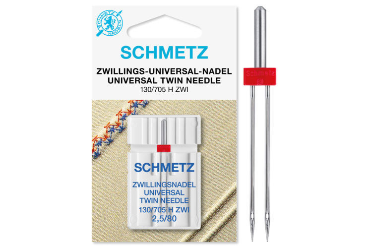 Schmetz Universal Twin Needle 2.5/80