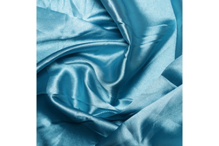 Turquoise Polyester Satin